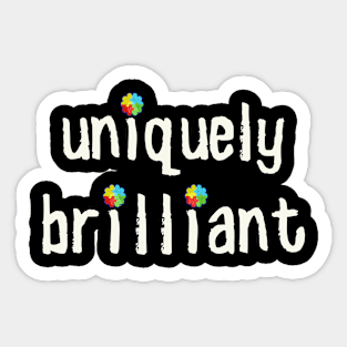 Uniquely Brilliant Sticker